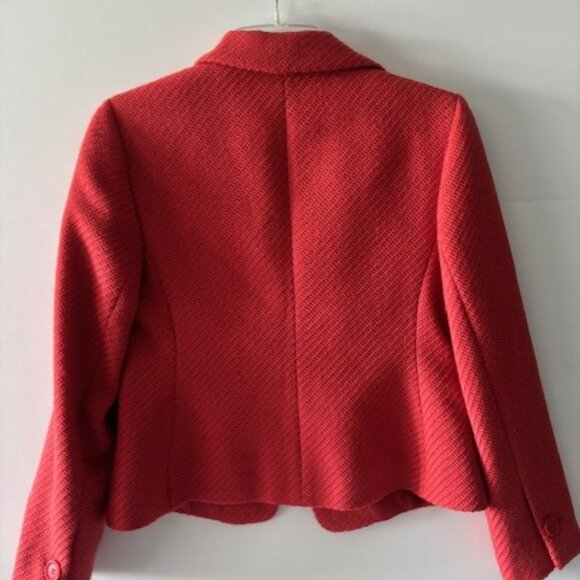 Ann Taylor Loft Petite 6 100% Wool Modern Career Lined Blazer Jacket 3 Button - Picture 2 of 8